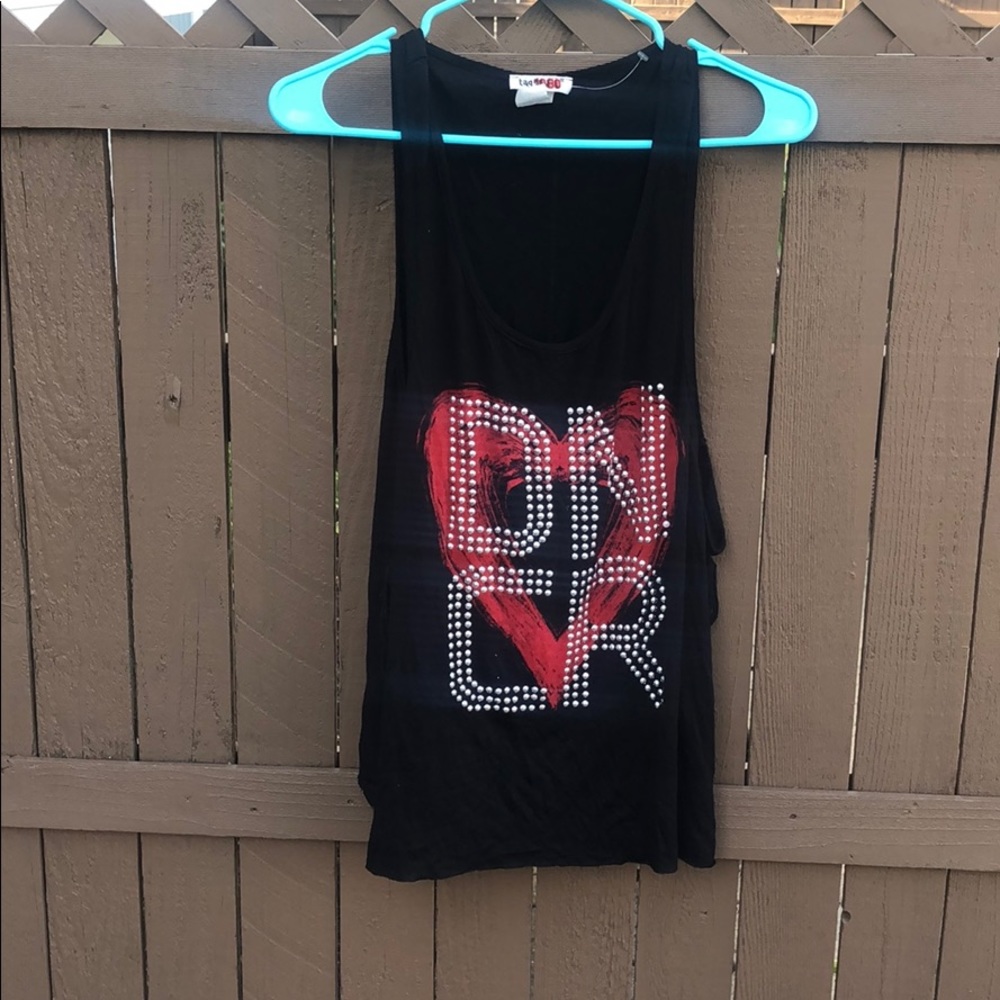 Cut out side soft dancer top